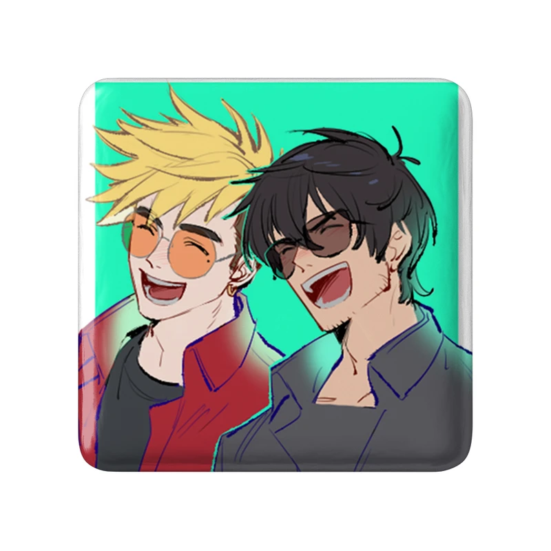 مگنت خندالو طرح نیکولاس و وش انیمه تریگان (Trigun) مدل مربعی کد 36245