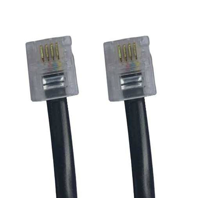 کابل تلفن کد 005 طول 2 متر بسته 14 عددی
