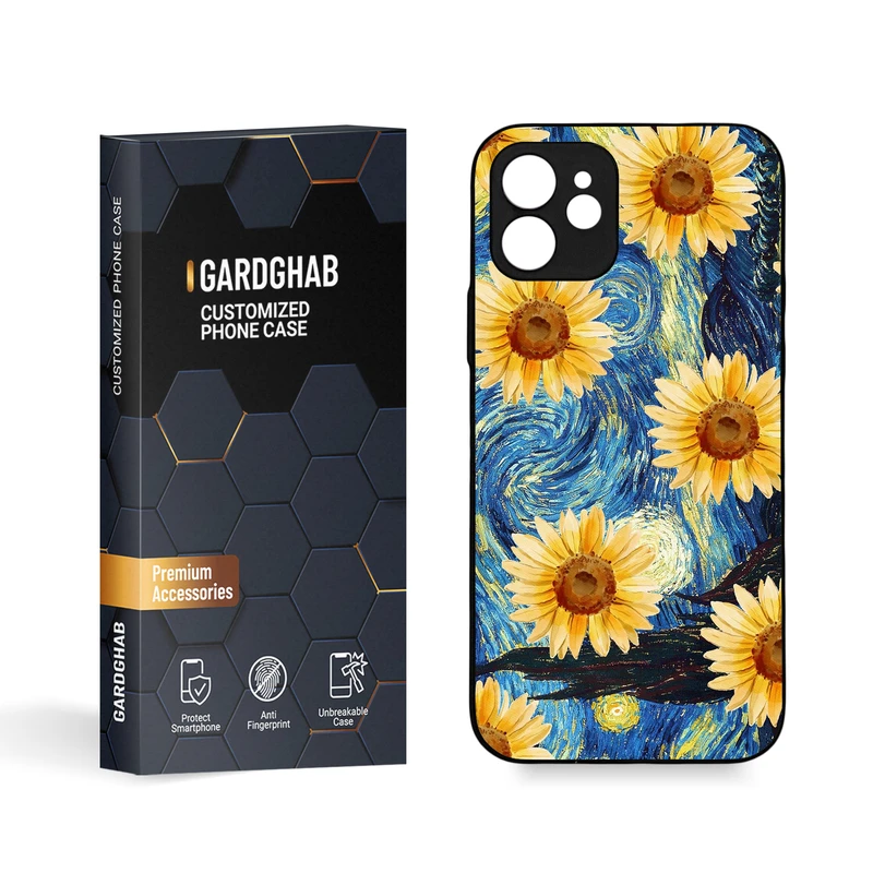  کاور گارد قاب مدل گل مناسب برای گوشی موبایل اپل  iPhone 12