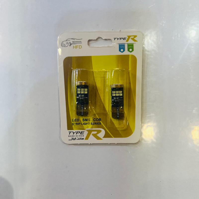 لامپ چراغ خودرو اچ اف دی مدل 18SMD بسته دو عددی
