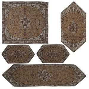 ست 5 تکه رومیزی ترمه مدل J-IMA-4771