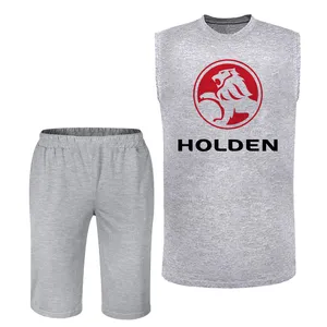 ست تاپ و شلوارک مردانه مدل holden کد L03 رنگ طوسی