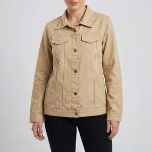 کت زنانه مدل کتان کوتاه