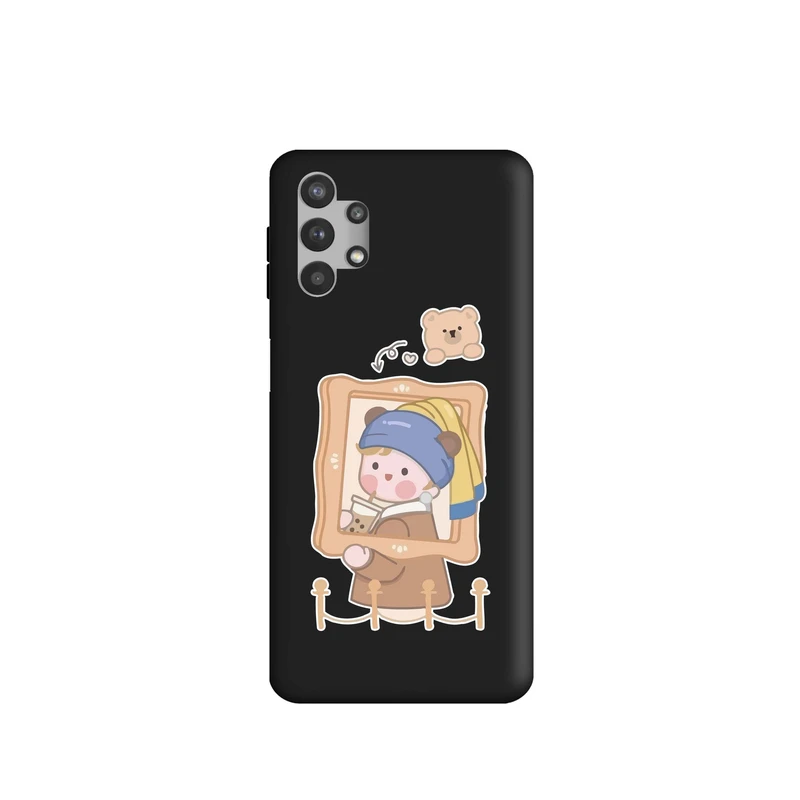 کاور طرح دخترانه هنری کد m751 مناسب برای گوشی موبایل سامسونگ Galaxy A32 5G / M32 5G / A13 4G