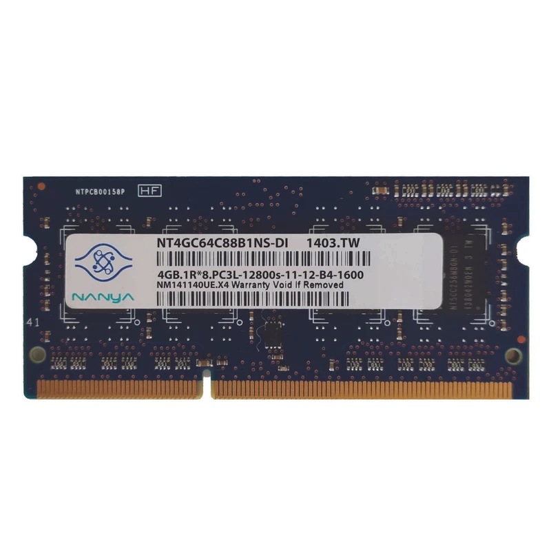 رم لپ تاپ DDR3 تک کاناله 1600مگاهرتز CL11 نانیا مدل PC3L ظرفیت 4 گیگابایت