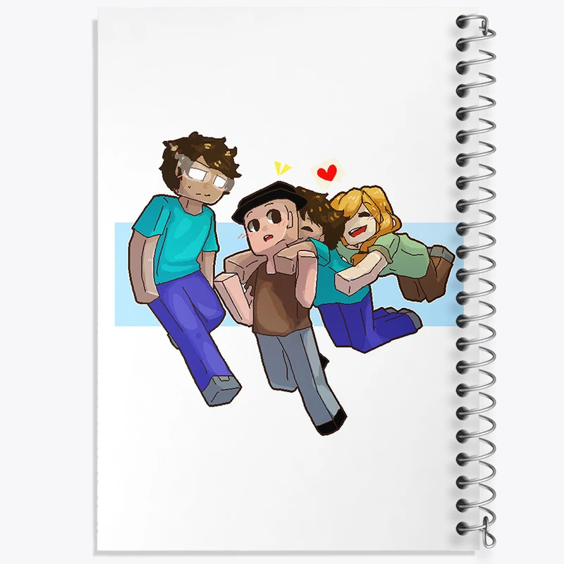 دفتر نت موسیقی 50 برگ خندالو مدل بازی ماینکرافت (Minecraft) کد 36967