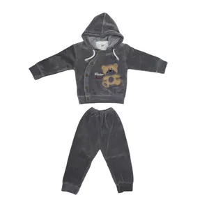 ست 3 تکه لباس نوزادی طرح خرسی کد B-G55