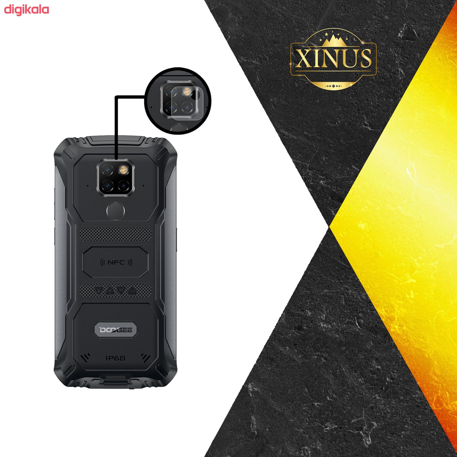 محافظ لنز دوربین ژینوس مدل PLX مناسب برای گوشی موبایل دوجی S68 Pro main 1 1