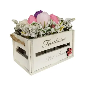 گلدان به همراه گل مصنوعی مدل 11182