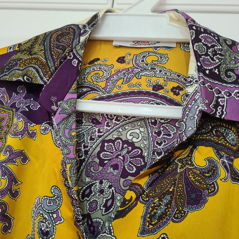 شومیز آستین بلند زنانه مدل پترن بته جقه کد ۴