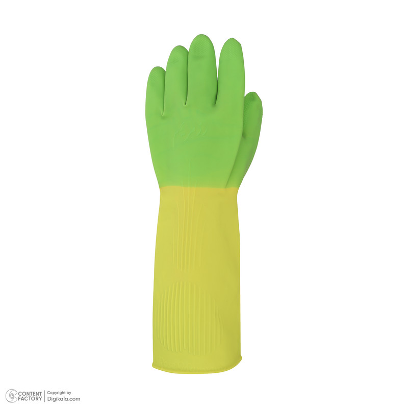 دستکش نظافت رز مریم مدل ساق بلند سایز L