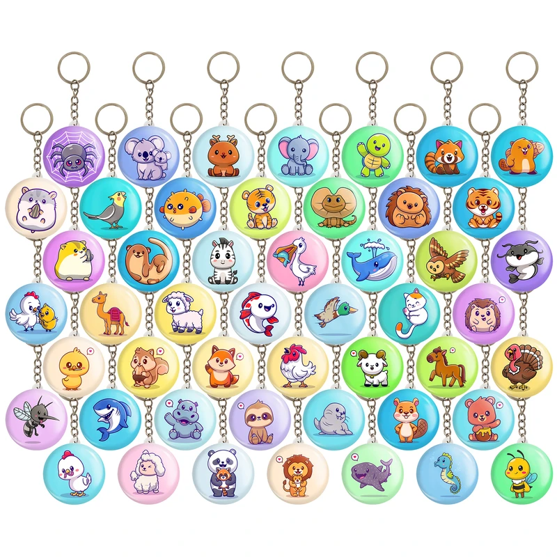 جاکلیدی خندالو مدل حیوانات کیوت و بامزه کد 139 مجموعه 49 عددی