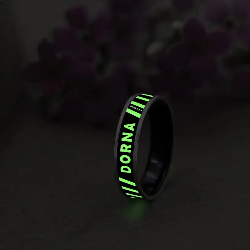 انگشتر ناکسیگو مدل شب تاب طرح درنا کد RB15790