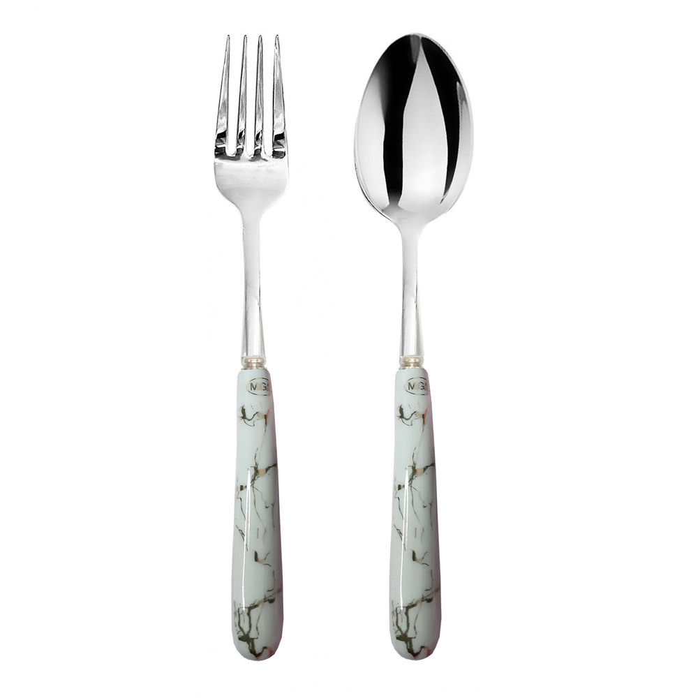 ست قاشق و چنگال غذاخوری 12 پارچه طرح ماربل ست قاشق و چنگال غذاخوری 12 پارچه طرح ماربل