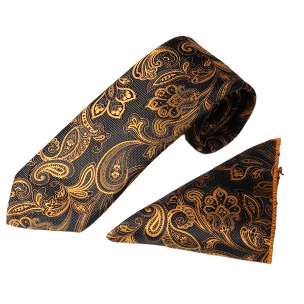 ست کراوات و دستمال جیب مردانه نسن مدل T120