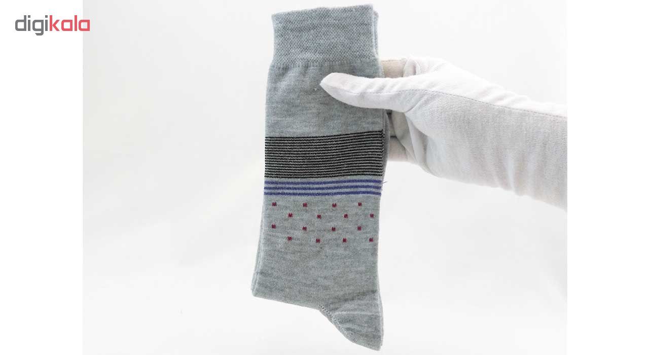 جوراب مردانه نانو گلکار مدل لاینست مجموعه 12 عددی کد 14 -  - 11