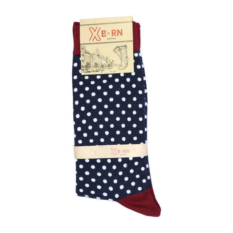 جوراب مردانه ایکس بورن طرح خال خالی کد R115009