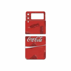 MAHOOT Coca-Cola-Logo Cover Sticker for Samsung Galaxy Z Flip3 5G
