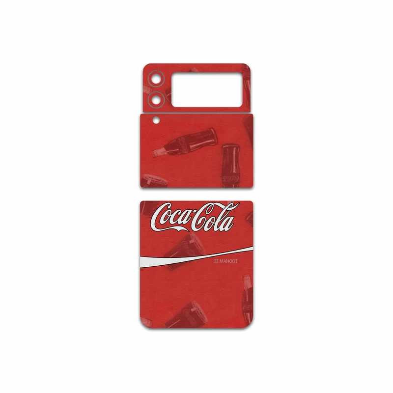 برچسب پوششی ماهوت مدل Coca-Cola-Logo مناسب برای گوشی موبایل سامسونگ Galaxy Z Flip3 5G