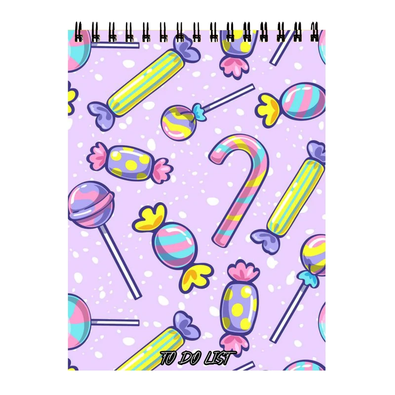 دفتر برنامه ریزی 60 برگ طرح آبنبات کد 732