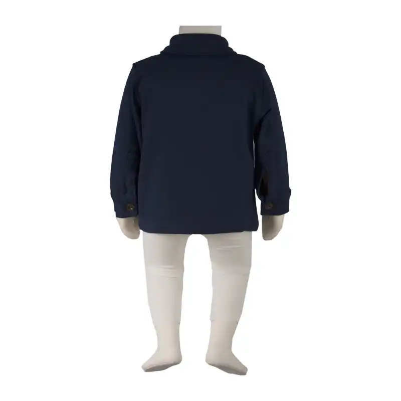 شومیز نوزادی آدمک  مدل جیب دار کد 148768 رنگ سرمه ای