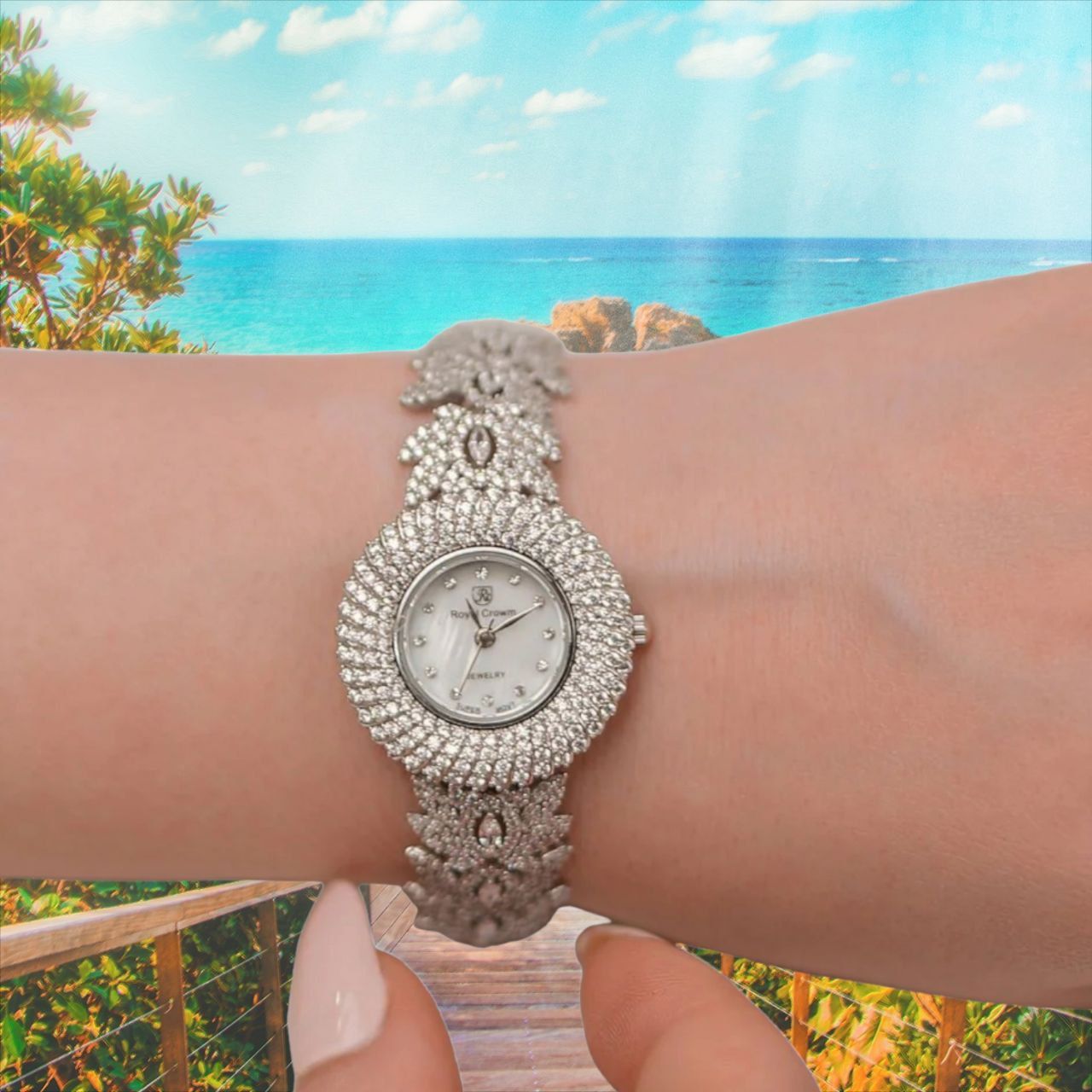 ساعت مچی عقربه ای زنانه رویال کرون مدل RZZDEH-085 ساچ - - 2