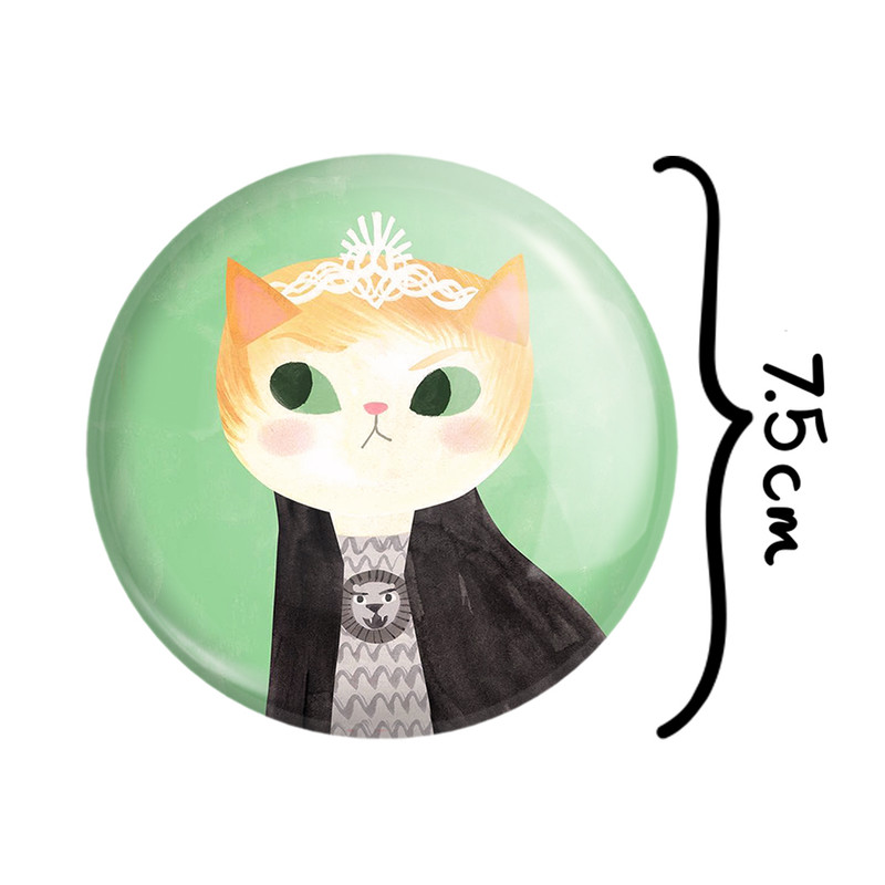 آینه جیبی خندالو طرح گربه مدل تاشو کد 5219