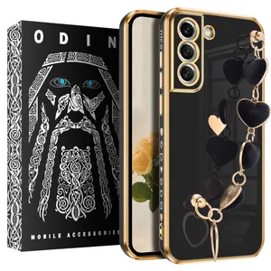 Velvet Heart Odin cover suitable for Samsung Galaxy S21 FE mobile phone with pendant