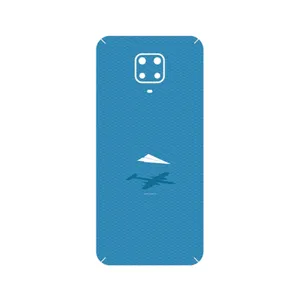 MAHOOT Minimal Paper Airplane Cover Sticker for Xiaomi Redmi Note 9 Pro