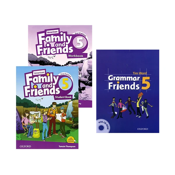 کتاب Family and Friends 5 اثر Naomi Simmons انتشارات آکسفورد 3 جلدی