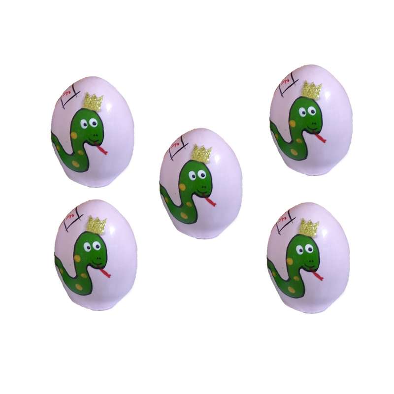 تخم مرغ تزئینی طرح مار مجموعه 5 عددی