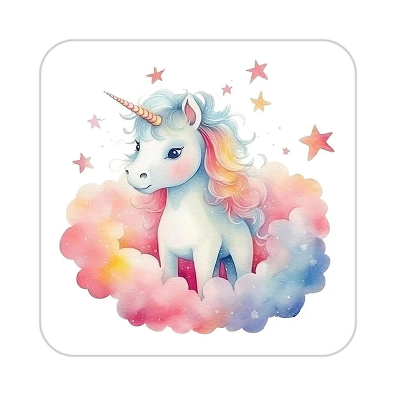 زیر لیوانی کاکتی طرح اسب تک شاخ و یونیکورن مدل mp33319