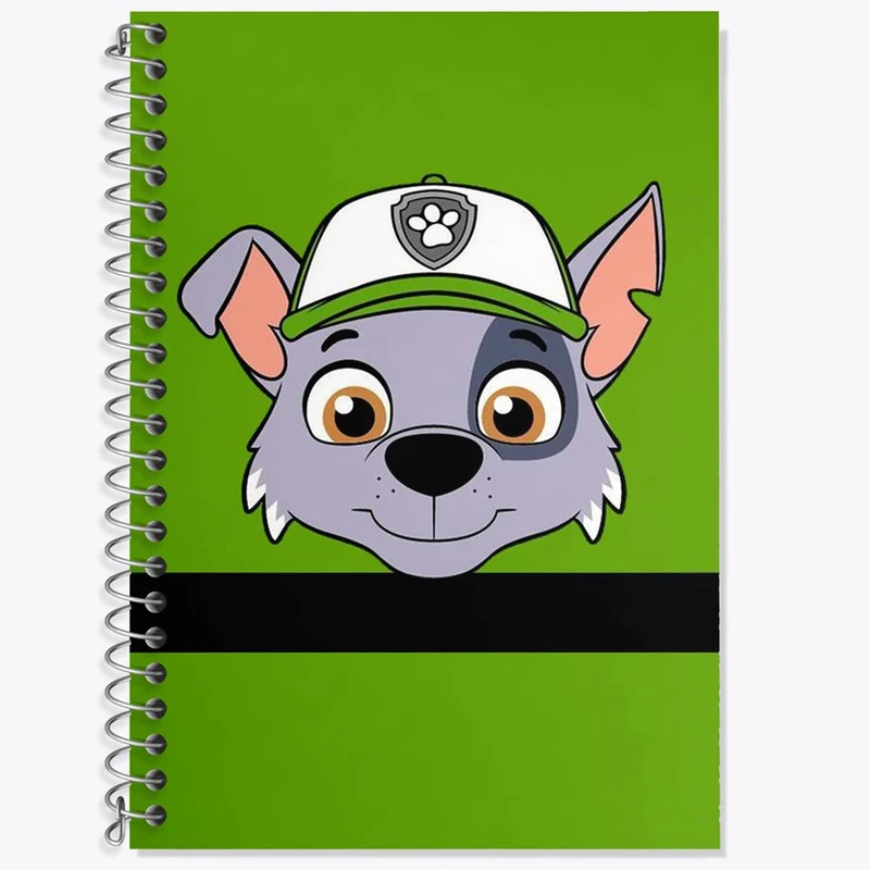 دفتر زبان 50 برگ خندالو مدل سه خط طرح انیمیشن سگ های نگهبان کد 26922