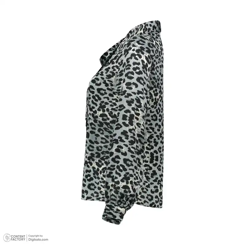 ست شومیز و دستمال گردن زنانه برنس مدل آیرین رنگ آبی