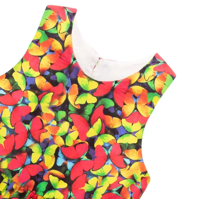 پیراهن دخترانه مدل پروانه ها 43013