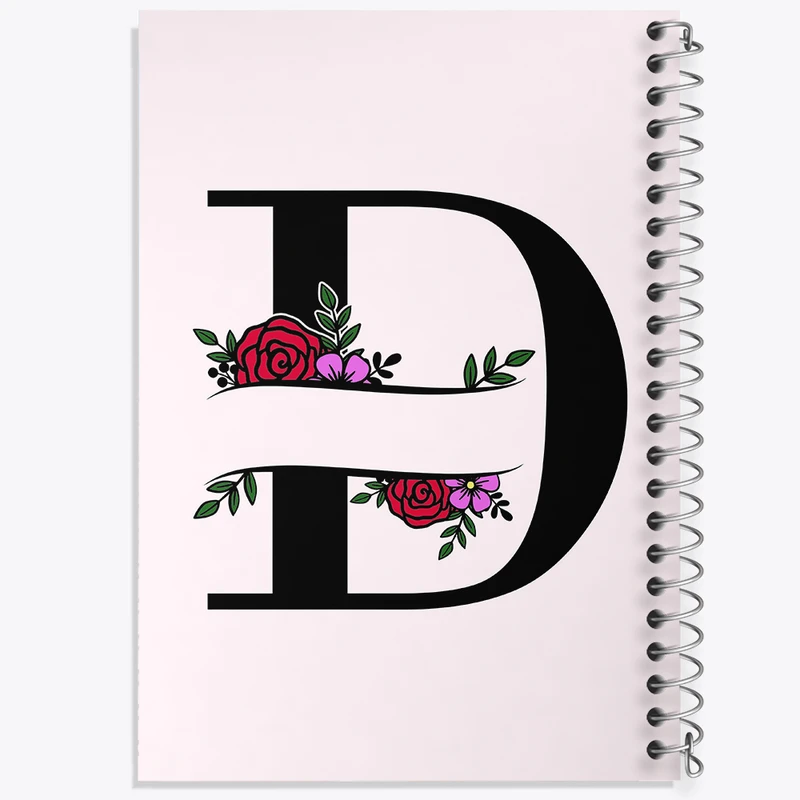 دفتر شطرنجی 50 برگ خندالو طرح حرف D کد N3339