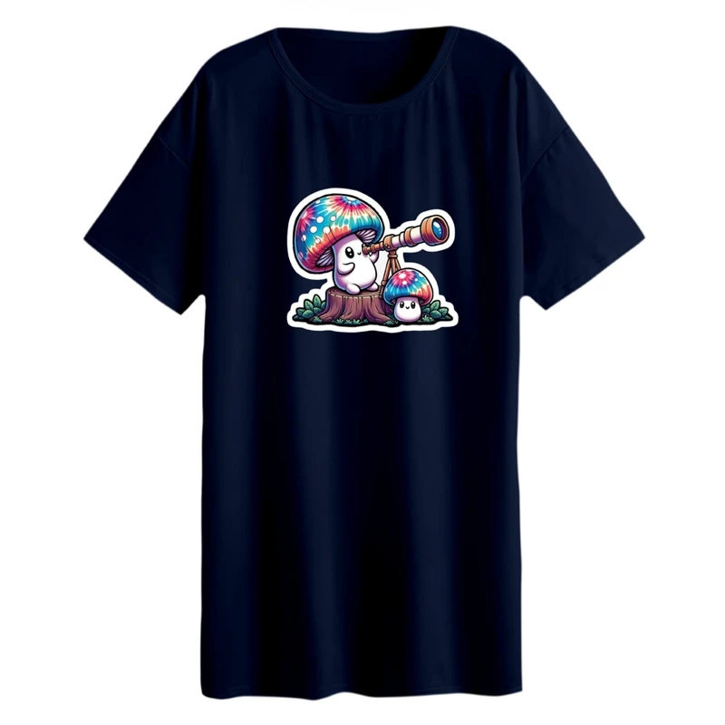 تی شرت لانگ آستین کوتاه زنانه مدل قارچ کد 01