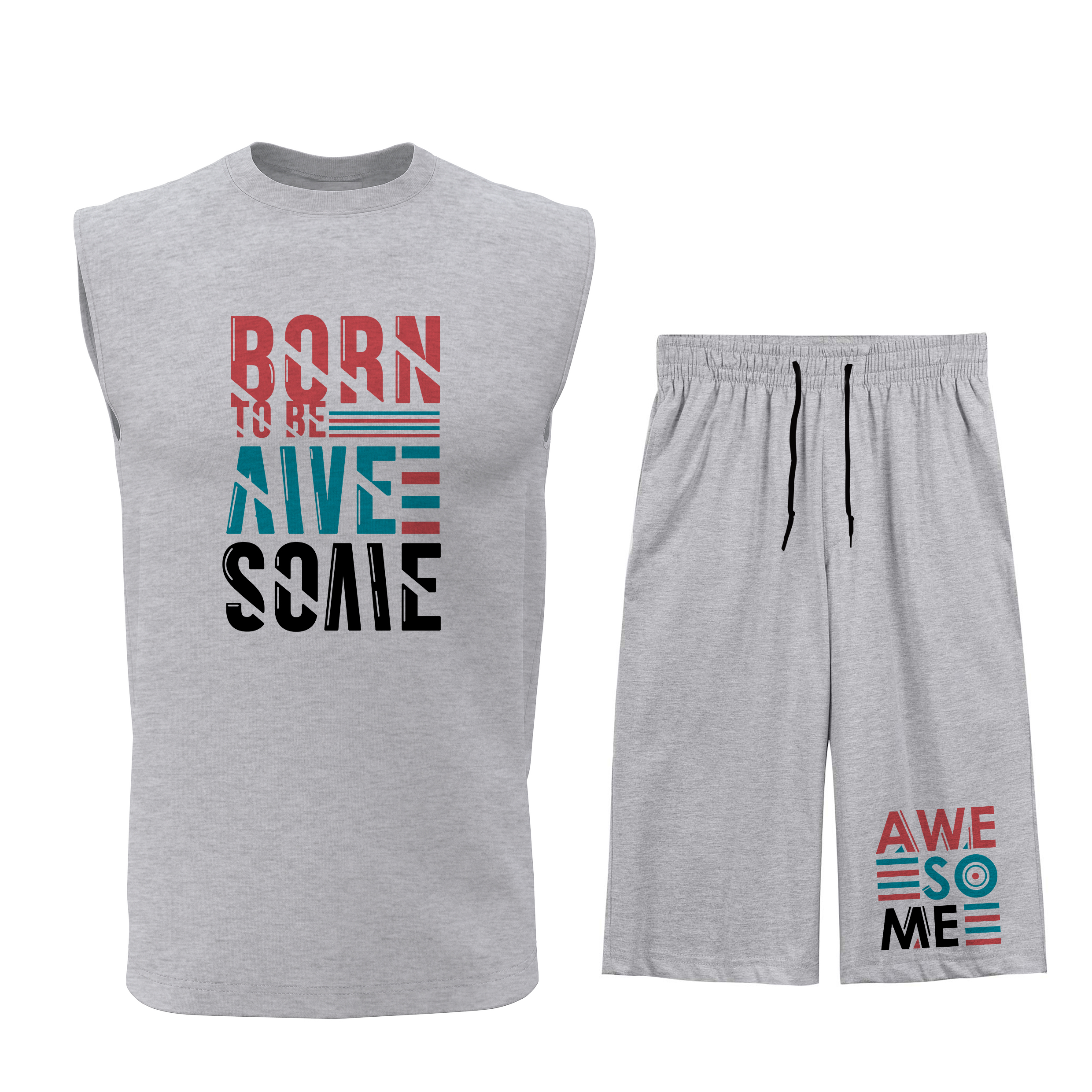 ست تاپ و شلوارک مردانه مدل T109G