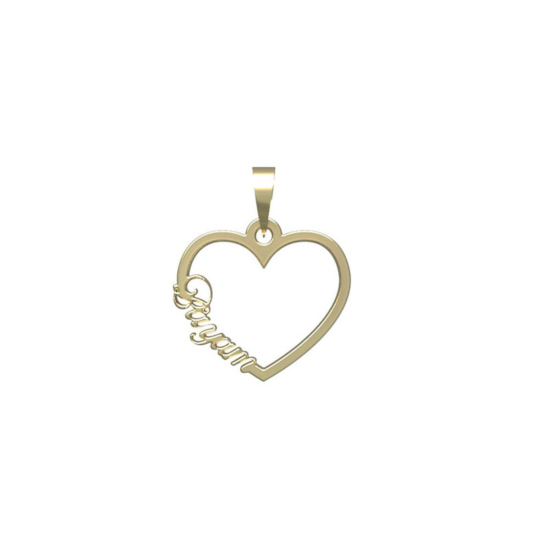 آویز گردنبند طلا 18 عیار زنانه مدوپد مدل اسم بایام bayam کد PB1-10649