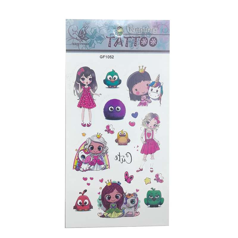 تتو موقت طرح فانتزی کد 1052