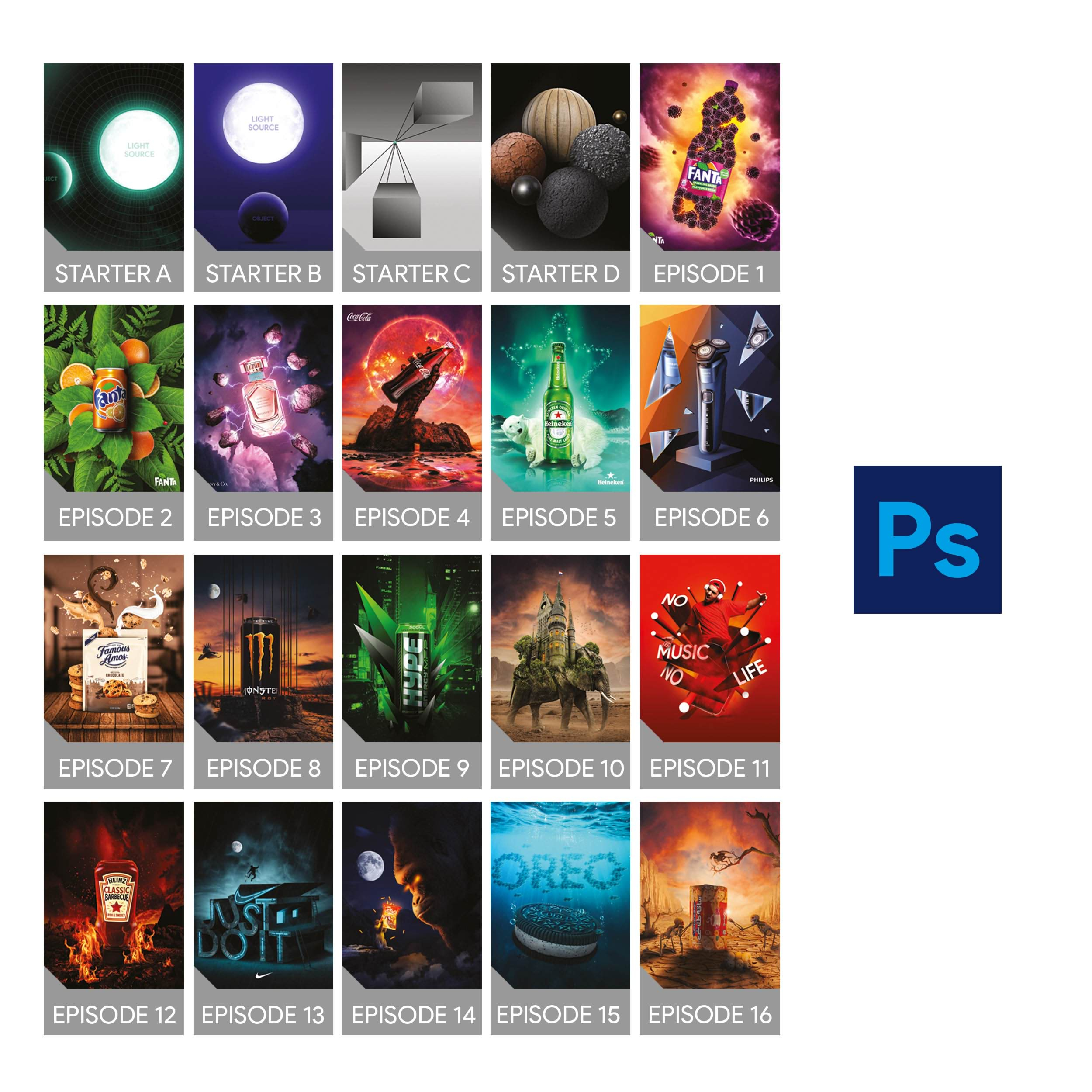 ویدئو آموزش حرفه ای فتومونتاژ ویژه تبلیغات نشر هنر گستران آتنا