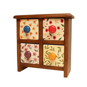 نقد و بررسی جاادویه 4 پارچه مدل چوبی و سرامیکی کد 04-01 توسط خریداران