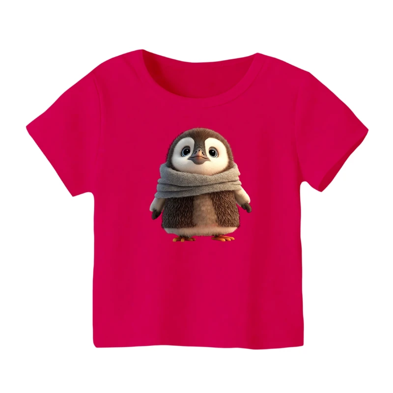 تی شرت آستین کوتاه بچگانه مدل پنگوئن کد ۱۱