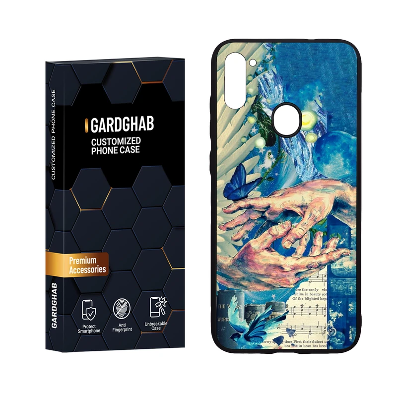  کاور گارد قاب مدل پشت گلس هنری مناسب برای گوشی موبایل سامسونگ Galaxy A11 / M11