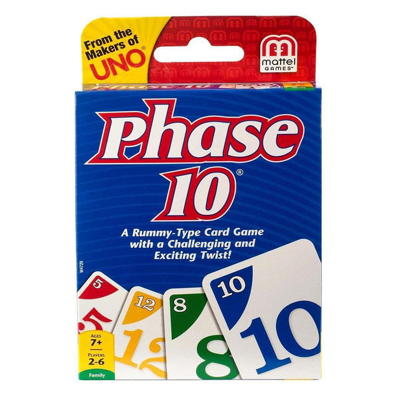 بازی فکری اونو مدل Uno Phase 10 طرح متل