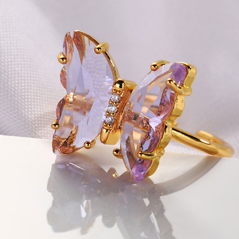 انگشتر زنانه مدل پروانه عاشق مدل کریستالی کد 01 انگشتر زنانه مدل پروانه عاشق مدل کریستالی کد 01