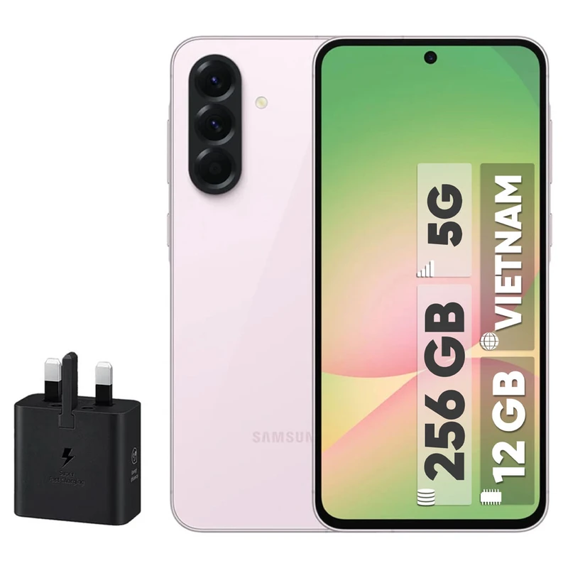 گوشی موبایل سامسونگ مدل Galaxy A56 دو سیم کارت ظرفیت 256 گیگابایت و رم 12 گیگابایت - ویتنام - به همراه شارژر 25 وات سامسونگ