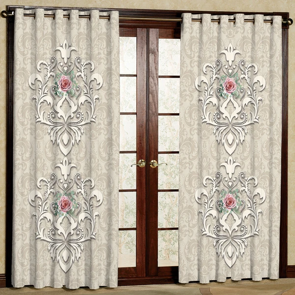 پرده مدل مخمل پانچی کد 7445 سایز 280x140 سانتی متر