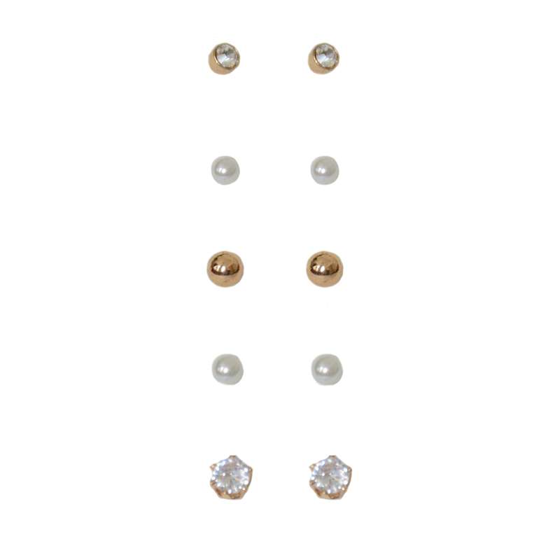 گوشواره زنانه اکسسورایز مدل 616713 مجموعه 5 عددی