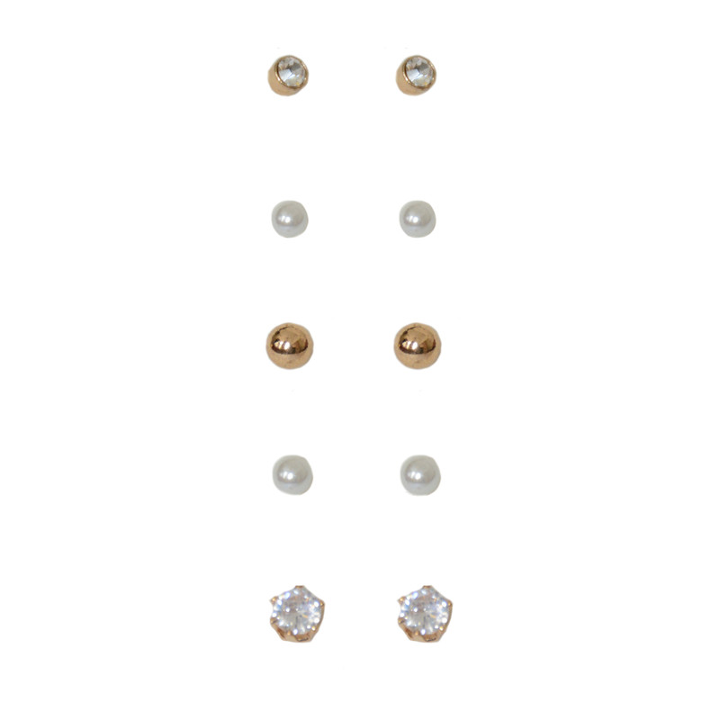 گوشواره زنانه اکسسورایز مدل 616713 مجموعه 5 عددی